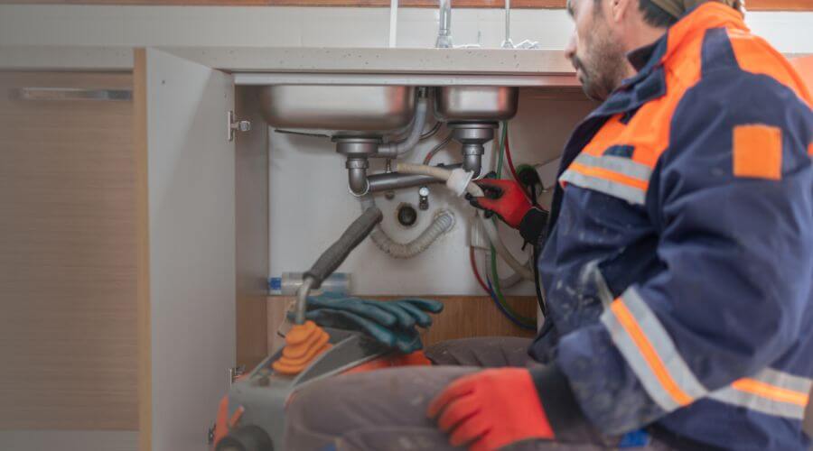 Camera Pipe Inspection Under Slab in Mountain View, WY